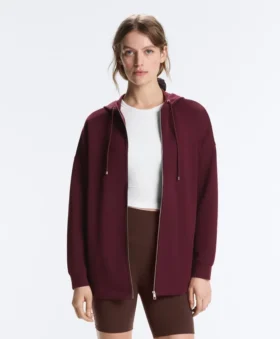 Oversize bavlněná bundy s kapucí Oversize bavlněná bundy s kapucí