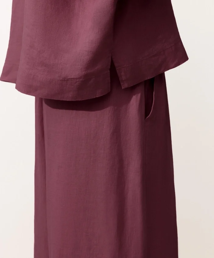Oversize košile s krátkým rukávem ze 100 % lnu Oversize košile s krátkým rukávem ze 100 % lnu