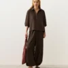 Oversize košile s krátkými rukávy ze 100% lnu Oversize košile s krátkými rukávy ze 100% lnu
