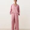 Oversize polokošile s dlouhým rukávem ze 100 % lnu