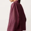 Oversize polokošile s dlouhým rukávem ze 100 % lnu