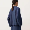 Oversize polokošile s dlouhým rukávem ze 100 % lnu