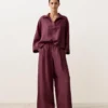 Oversize polokošile s dlouhým rukávem ze 100 % lnu
