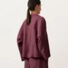 Oversize polokošile s dlouhým rukávem ze 100 % lnu