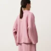 Oversize polokošile s dlouhým rukávem ze 100 % lnu