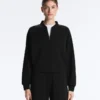 Pruhovaná bomber bundy z Soft Touch modalu Pruhovaná bomber bundy z Soft Touch modalu