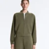 Pruhovaná bomber bundy z Soft Touch modalu Pruhovaná bomber bundy z Soft Touch modalu