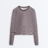 Pruhované funkční tričko s dlouhým rukávem Pruhované funkční tričko s dlouhým rukávem