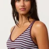 Pruhované texturované topy pro bikiny s vázáním za krkem Pruhované texturované topy pro bikiny s vázáním za krkem