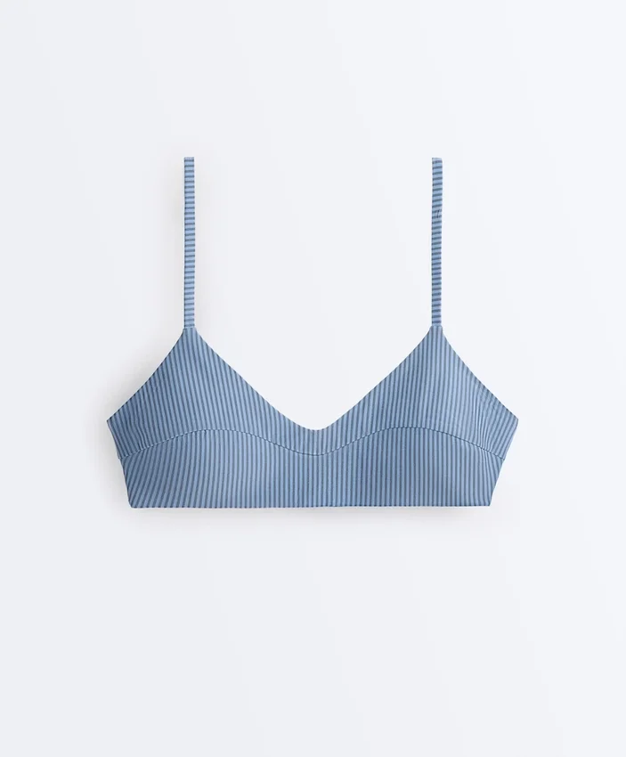 Pruhované topy na bikiny Pruhované topy na bikiny