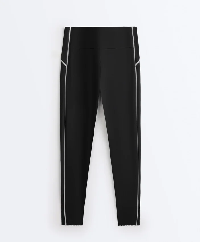Reflexní Compressive legíny s vysokým pasem a Core Control, délka po kotníky Reflexní Compressive legíny s vysokým pasem a Core Control, délka po kotníky