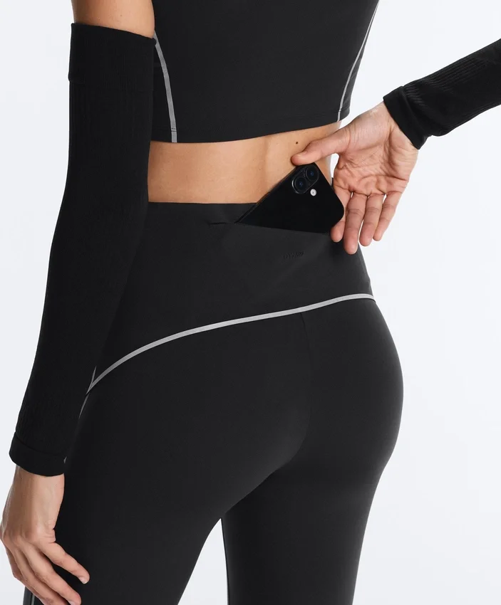 Reflexní Compressive legíny s vysokým pasem a Core Control, délka po kotníky Reflexní Compressive legíny s vysokým pasem a Core Control, délka po kotníky