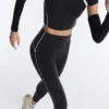Reflexní Compressive legíny s vysokým pasem a Core Control, délka po kotníky Reflexní Compressive legíny s vysokým pasem a Core Control, délka po kotníky