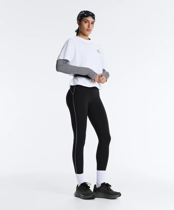 Reflexní Compressive legíny s vysokým pasem a Core Control, délka po kotníky Reflexní Compressive legíny s vysokým pasem a Core Control, délka po kotníky