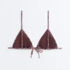 Smockové trojúhelníkové Bikiny