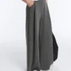 Soft Touch Modal Pinstripe Wide-Leg Trousers