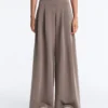 Soft Touch Modal Wide-Leg Trousers s korzetovým pasem Soft Touch Modal Wide-Leg Trousers s korzetovým pasem