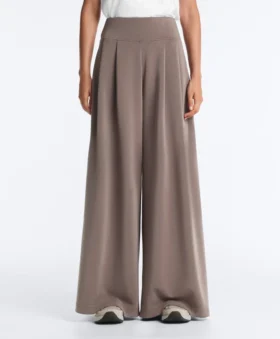 Soft Touch Modal Wide-Leg Trousers s korzetovým pasem
