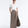 Soft Touch Modal Wide-Leg Trousers s korzetovým pasem Soft Touch Modal Wide-Leg Trousers s korzetovým pasem