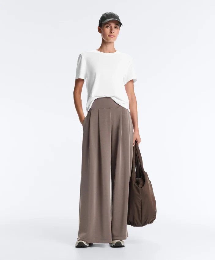 Soft Touch Modal Wide-Leg Trousers s korzetovým pasem Soft Touch Modal Wide-Leg Trousers s korzetovým pasem