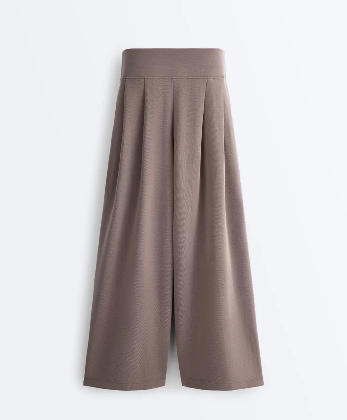 Soft Touch Modal Wide-Leg Trousers s korzetovým pasem Soft Touch Modal Wide-Leg Trousers s korzetovým pasem