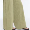 Soft Touch Pinstripe Wide Leg High Rise Trousers Soft Touch Pinstripe Wide Leg High Rise Trousers