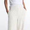 Soft Touch Pinstripe Wide Leg High Rise Trousers Soft Touch Pinstripe Wide Leg High Rise Trousers