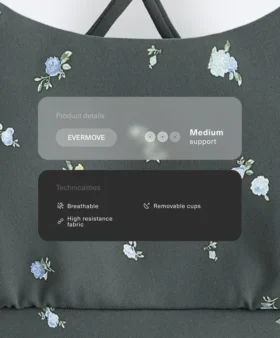 Sportovní podprsenka Evermove Light Support s květinovým potiskem Sportovní podprsenka Evermove Light Support s květinovým potiskem