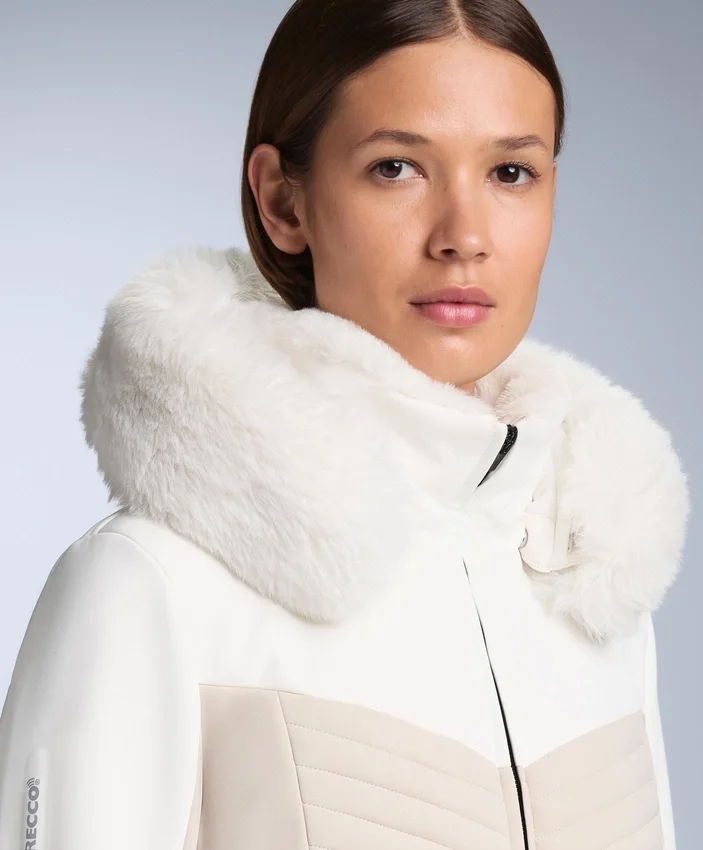 Super-Slim Fit Colourblock Primaloft® lyžařská voděodolná prošívaná bundy Super-Slim Fit Colourblock Primaloft® lyžařská voděodolná prošívaná bundy