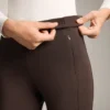 Teplé legíny s vysokým pasem a kapsami, délka po kotníky, 70 cm