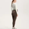 Teplé těhotenské legíny po kotníky, šířka 70 cm