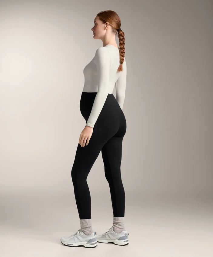 Teplé těhotenské legíny po kotníky, šířka 70 cm Teplé těhotenské legíny po kotníky, šířka 70 cm