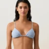 Tříúhelníkové bikiny s texturovanými pruhy Tříúhelníkové bikiny s texturovanými pruhy