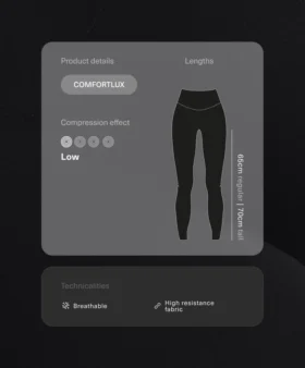 Těhotenské legíny Comfortlux 65 cm
