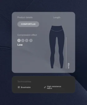 Těhotenské legíny Comfortlux 65 cm