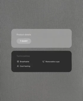 Tílko s krátkým rukávem z žebrovaného modálního materiálu s vlnitým detailem