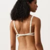 Trojúhelníkový bikini top s kontrastním lemováním