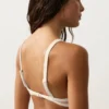 Trojúhelníkový bikini top s kontrastním lemováním