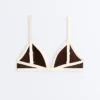 Trojúhelníkový bikini top s kontrastním lemováním