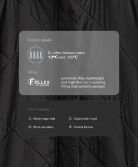 Vodoodpudivá bundy s výplní Fellex® Aerogel