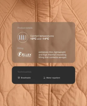 Vodoodpudivá bundy s výplní Fellex® Aerogel