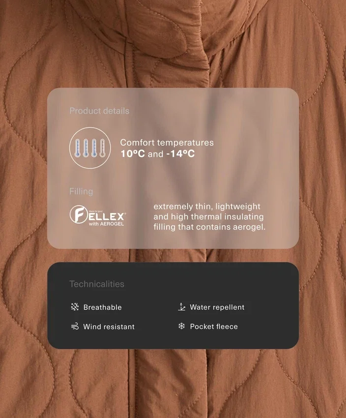 Vodoodpudivá bundy s výplní Fellex® Aerogel Vodoodpudivá bundy s výplní Fellex® Aerogel