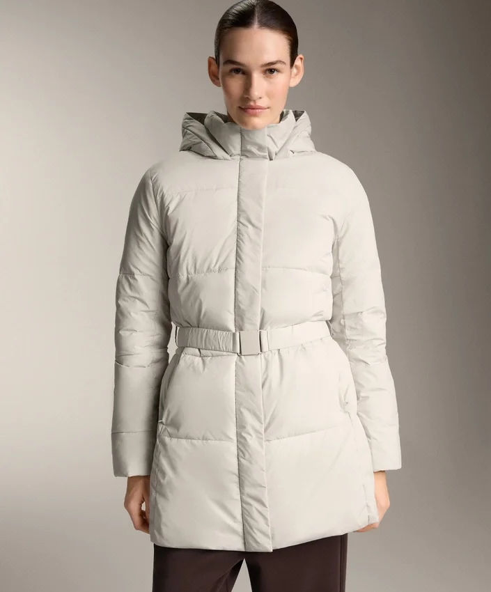Vodoodpudivá polstrovaná bundy Midi z materiálu Primaloft® Vodoodpudivá polstrovaná bundy Midi z materiálu Primaloft®