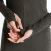 Úzká pletená bundy s kapucí